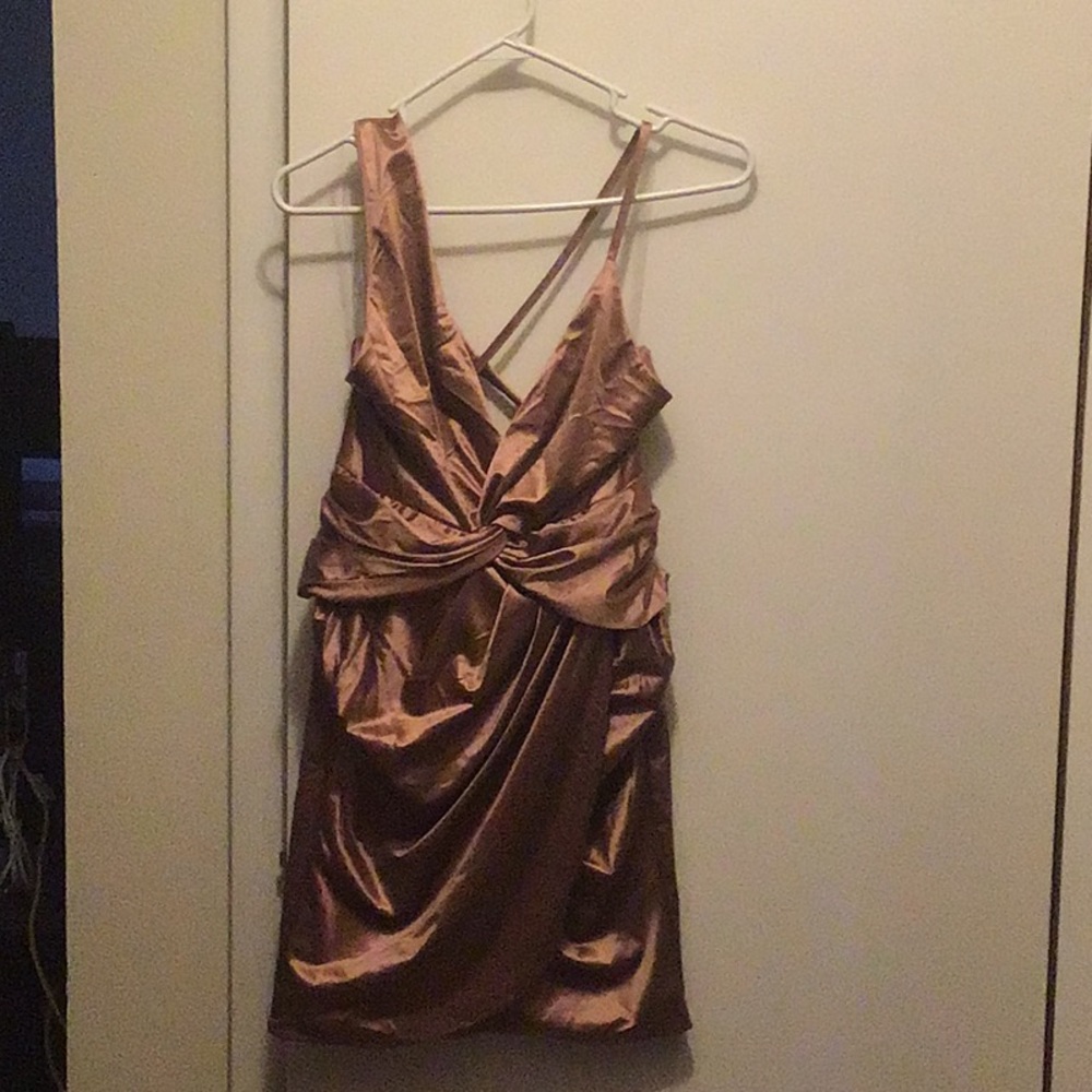 Got Me Twisted Satin Dress